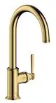 AXOR-HG-AXOR-Montreux-Einhebel-Kuechenmischer-260-mit-Schwenkauslauf-Polished-Gold-Optic-16580990 gallery number 1